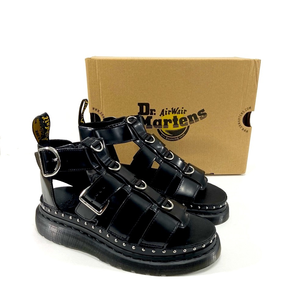 NIB Dr. Martens Mackaye Hardware Sandals Black Size 8